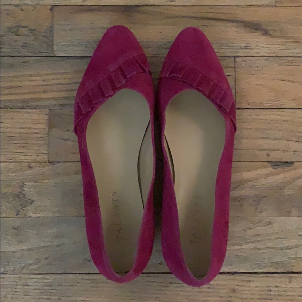Pink suede 7 Talbots flats!